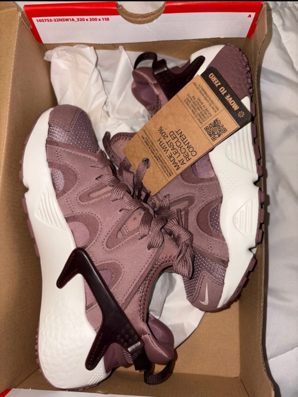 Nike Women’s Mauve and White Sneakers